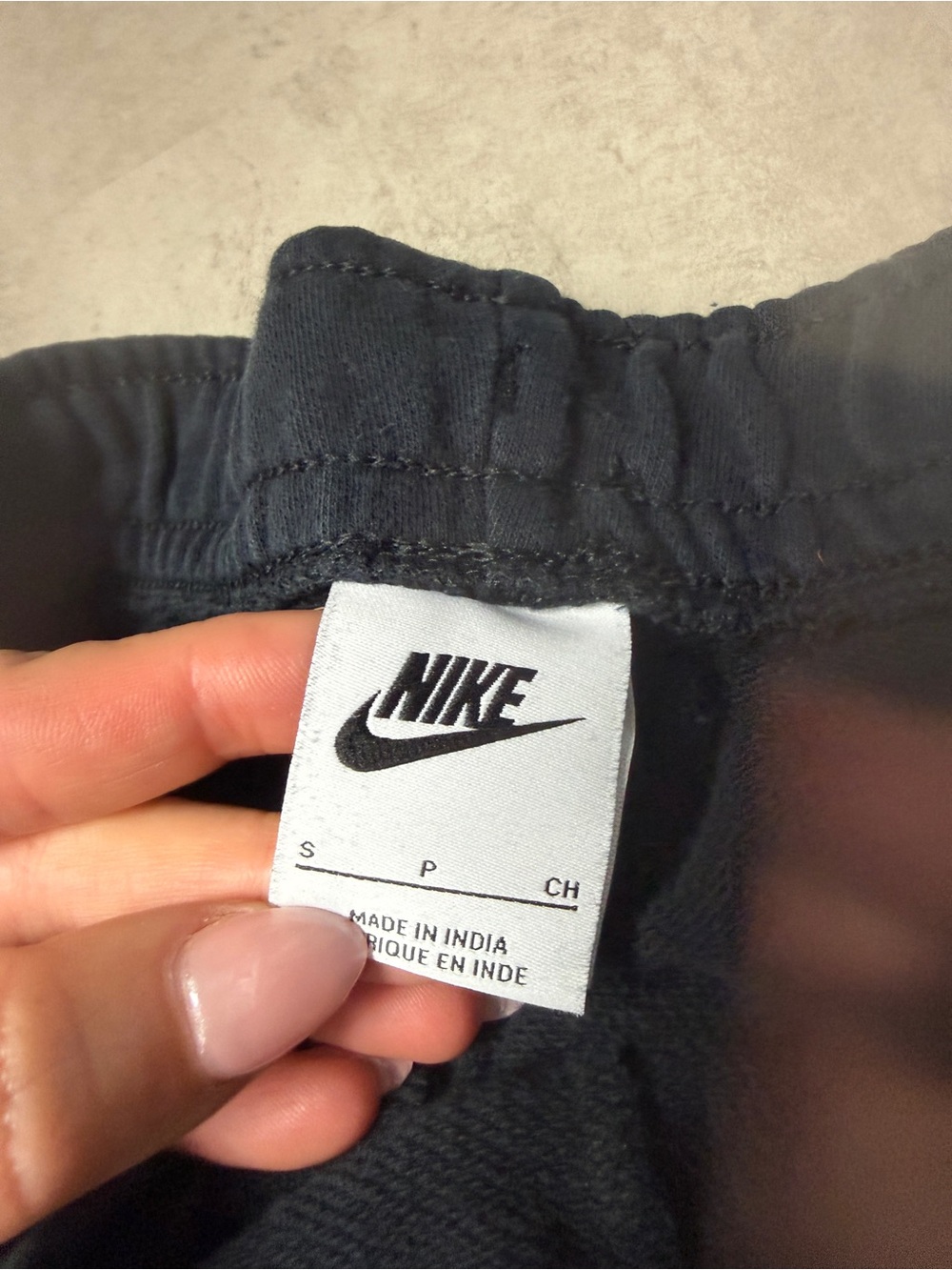 Nike joggers Sweatpants black with White Swoosh Logo women's small - Picture 5 of 7